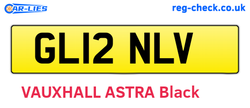 GL12NLV are the vehicle registration plates.