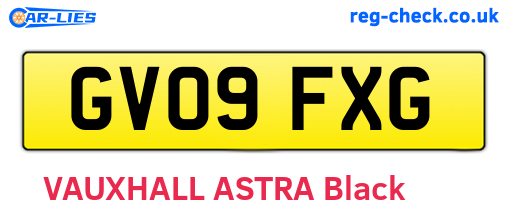 GV09FXG are the vehicle registration plates.