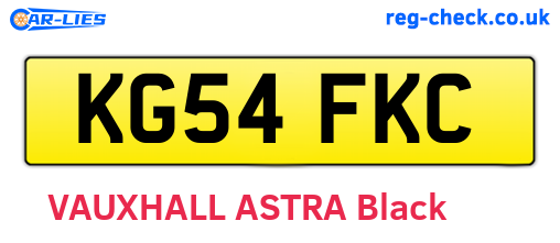 KG54FKC are the vehicle registration plates.