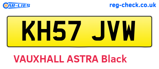 KH57JVW are the vehicle registration plates.