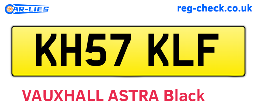 KH57KLF are the vehicle registration plates.