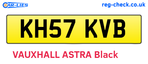KH57KVB are the vehicle registration plates.
