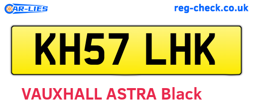 KH57LHK are the vehicle registration plates.