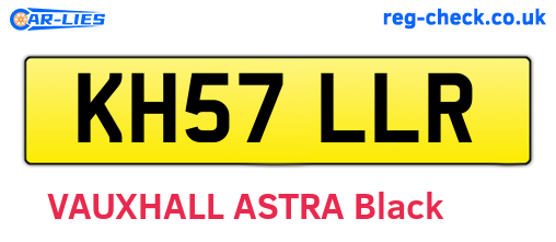 KH57LLR are the vehicle registration plates.