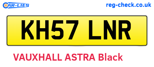 KH57LNR are the vehicle registration plates.