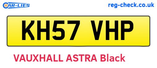 KH57VHP are the vehicle registration plates.