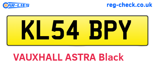 KL54BPY are the vehicle registration plates.