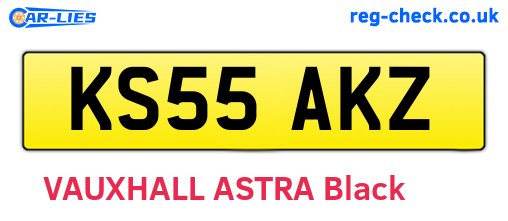 KS55AKZ are the vehicle registration plates.