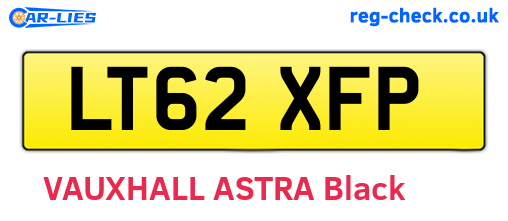 LT62XFP are the vehicle registration plates.