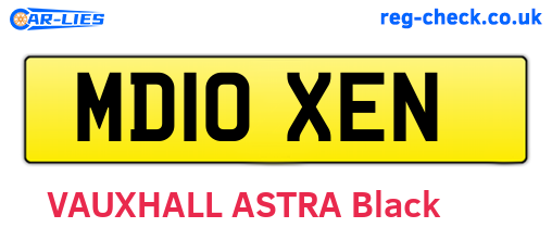 MD10XEN are the vehicle registration plates.