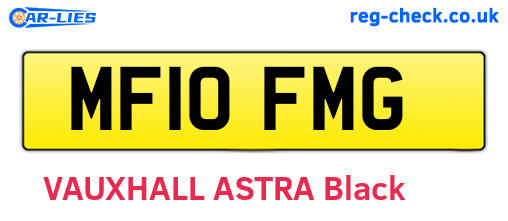 MF10FMG are the vehicle registration plates.