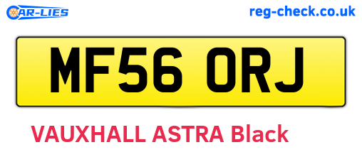 MF56ORJ are the vehicle registration plates.