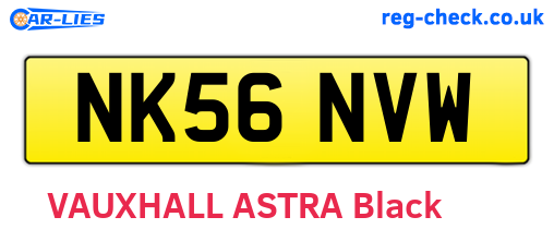 NK56NVW are the vehicle registration plates.
