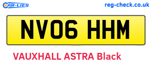 NV06HHM are the vehicle registration plates.