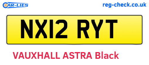 NX12RYT are the vehicle registration plates.