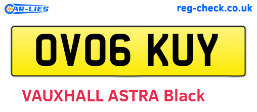 OV06KUY are the vehicle registration plates.