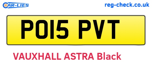 PO15PVT are the vehicle registration plates.