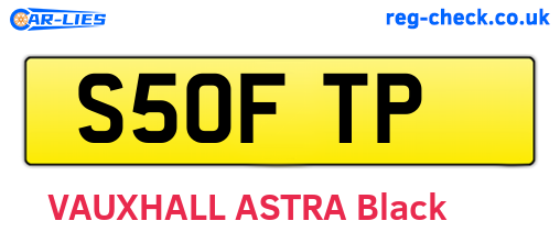S50FTP are the vehicle registration plates.