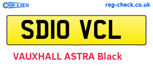 SD10VCL are the vehicle registration plates.