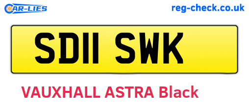 SD11SWK are the vehicle registration plates.