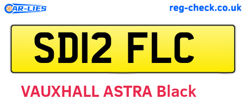 SD12FLC are the vehicle registration plates.