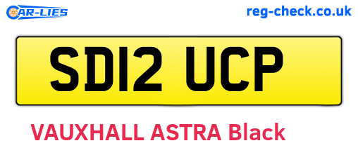 SD12UCP are the vehicle registration plates.