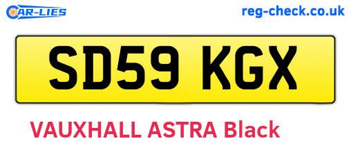SD59KGX are the vehicle registration plates.