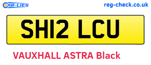 SH12LCU are the vehicle registration plates.