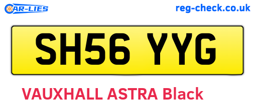SH56YYG are the vehicle registration plates.