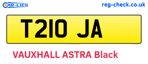 T21OJA are the vehicle registration plates.