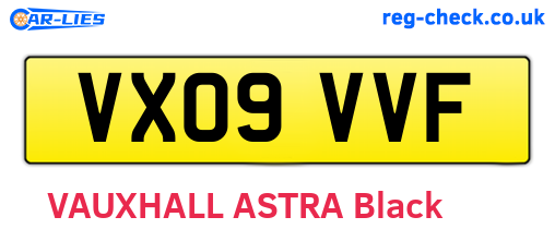 VX09VVF are the vehicle registration plates.