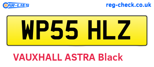 WP55HLZ are the vehicle registration plates.
