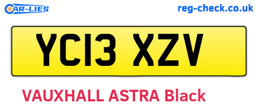 YC13XZV are the vehicle registration plates.