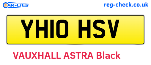 YH10HSV are the vehicle registration plates.