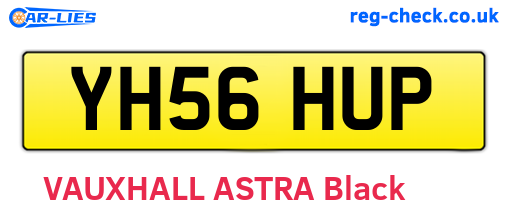 YH56HUP are the vehicle registration plates.