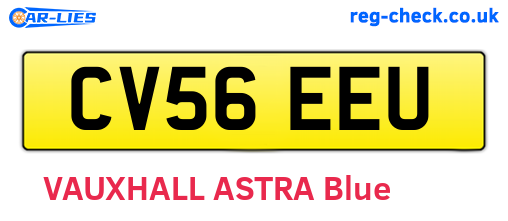 CV56EEU are the vehicle registration plates.