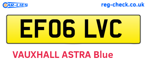 EF06LVC are the vehicle registration plates.