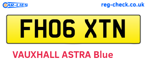 FH06XTN are the vehicle registration plates.