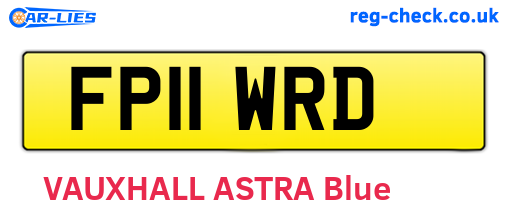 FP11WRD are the vehicle registration plates.