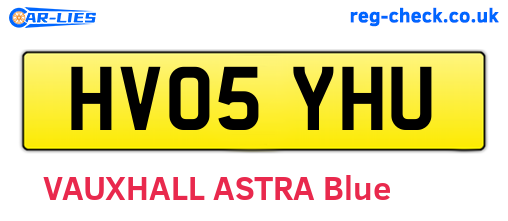 HV05YHU are the vehicle registration plates.