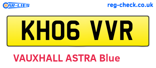 KH06VVR are the vehicle registration plates.