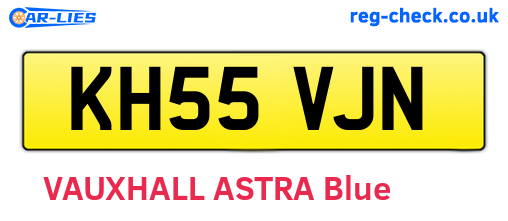 KH55VJN are the vehicle registration plates.