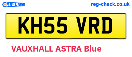 KH55VRD are the vehicle registration plates.