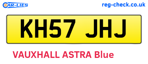 KH57JHJ are the vehicle registration plates.