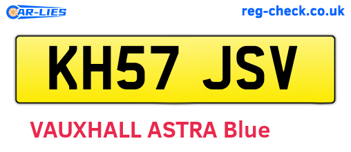 KH57JSV are the vehicle registration plates.