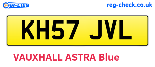 KH57JVL are the vehicle registration plates.