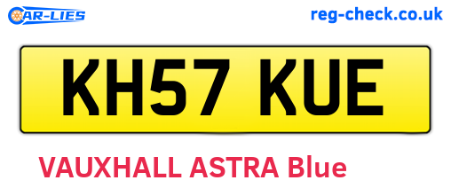 KH57KUE are the vehicle registration plates.