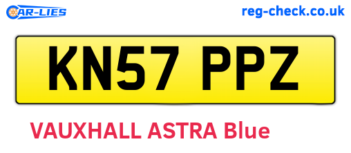 KN57PPZ are the vehicle registration plates.