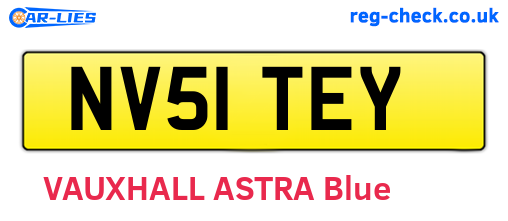 NV51TEY are the vehicle registration plates.