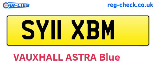 SY11XBM are the vehicle registration plates.